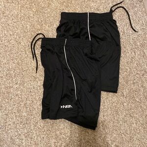 2Pair Set of INIARIA Black Athletic Shorts; 100% polyester; size small